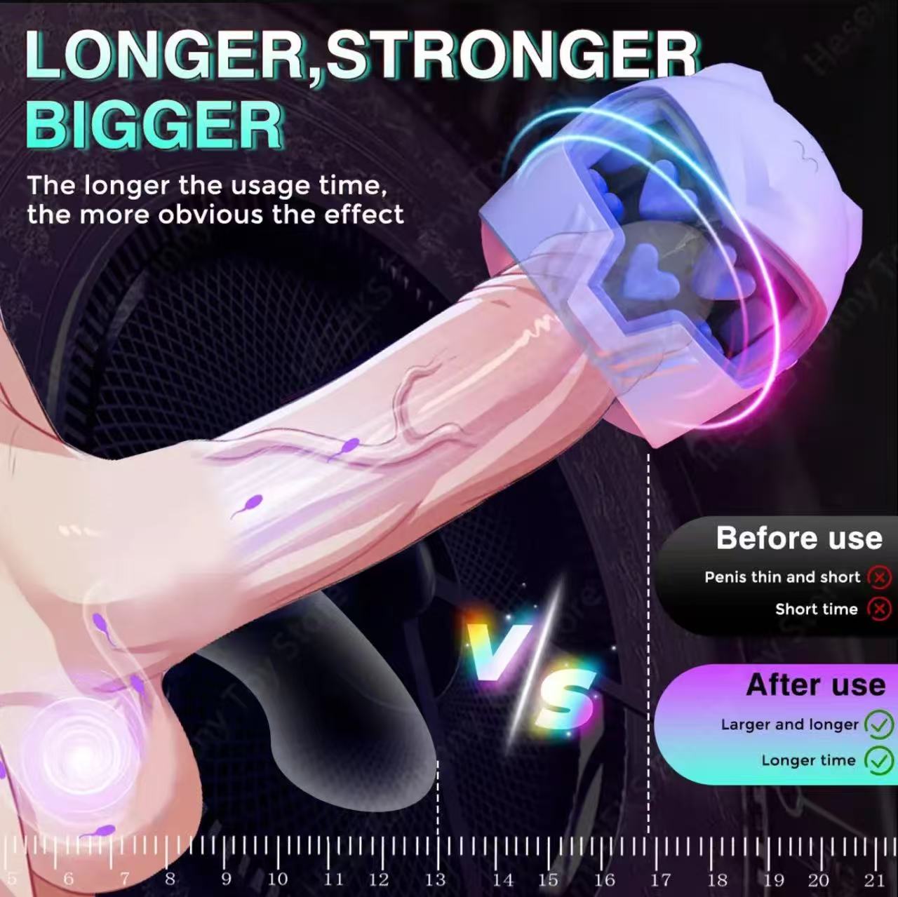 Iron Man Glans Training Massager forMen Masturbation Vibration PenisExercise
